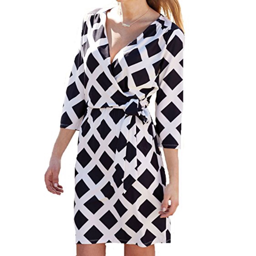 Mud Pie Faux Wrap Dress M